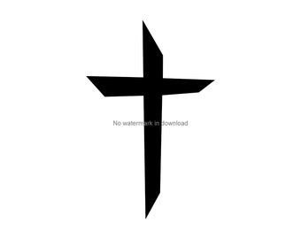 Christliches Kreuz SVG Clipart: Religiöser Vektor (Digitaler Download)