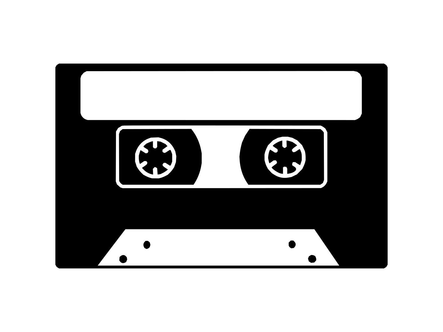 Cassette Svg Cassette Tape Svg Silhouette Music Svg Cutting Etsy