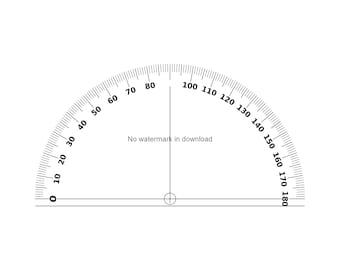 protractor printable etsy