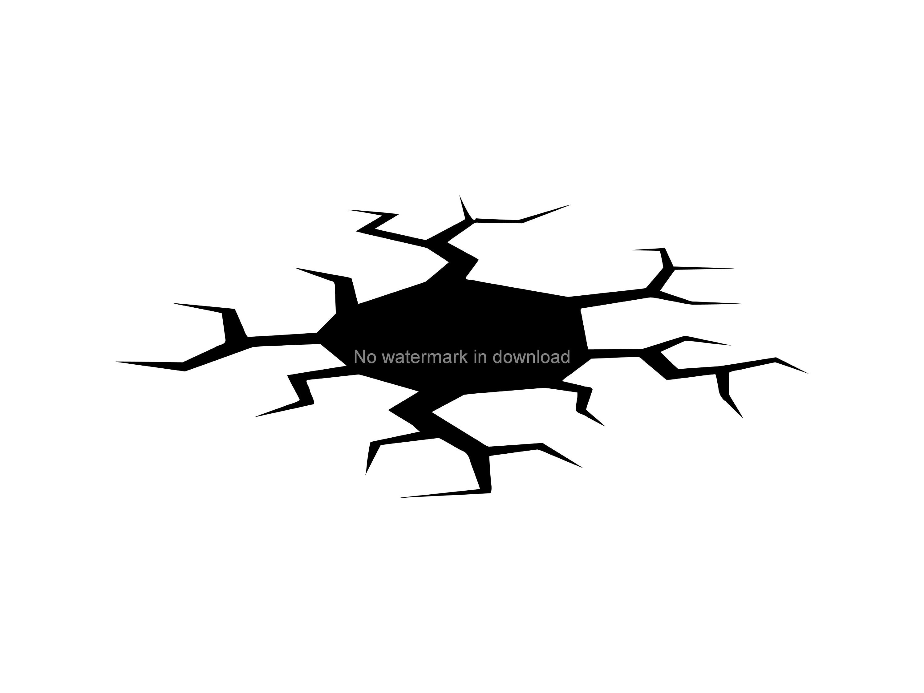 Crack Hole Cut Files for Cutting Hole in the Ground With a Etsy Australia