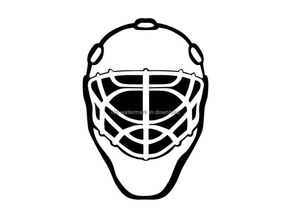 Goalie helmet PNG Designs for T Shirt & Merch