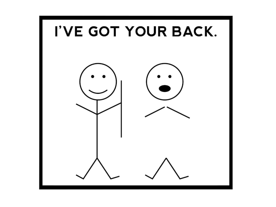 Stick Figure Svg People Stick People Svg I’ve Got Your Back Stick
