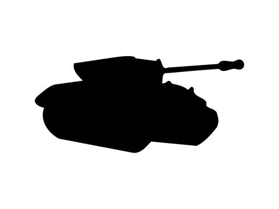 Download Black and White Tank Illustration PNG Online - Creative