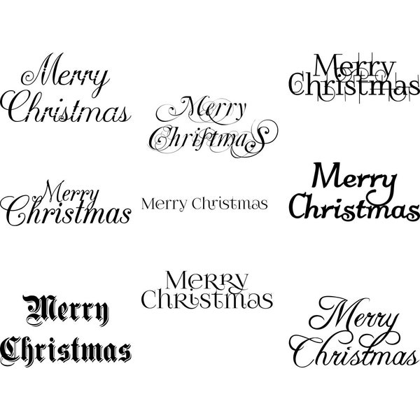 Christmas Text Svg, Merry Christmas Phrase, Merry Christmas, Merry Christmas Saying, Wording Merry Christmas, Christmas Card Words, Svg Png