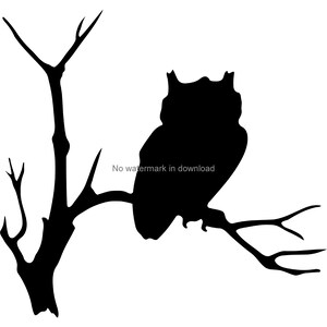 Owl SVG Vector Cut File: T-Shirt Design, Clipart (Digital Download)