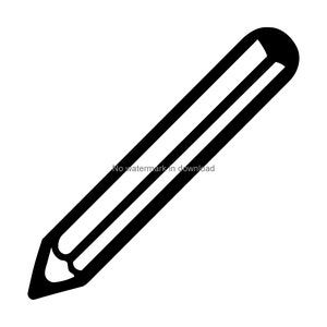 Silhueta de lápis Svg, clipart de corte de lápis, corte de lápis Svg, arquivos Svg de lápis, arquivo de corte de silhueta de lápis, arquivos vetoriais de lápis