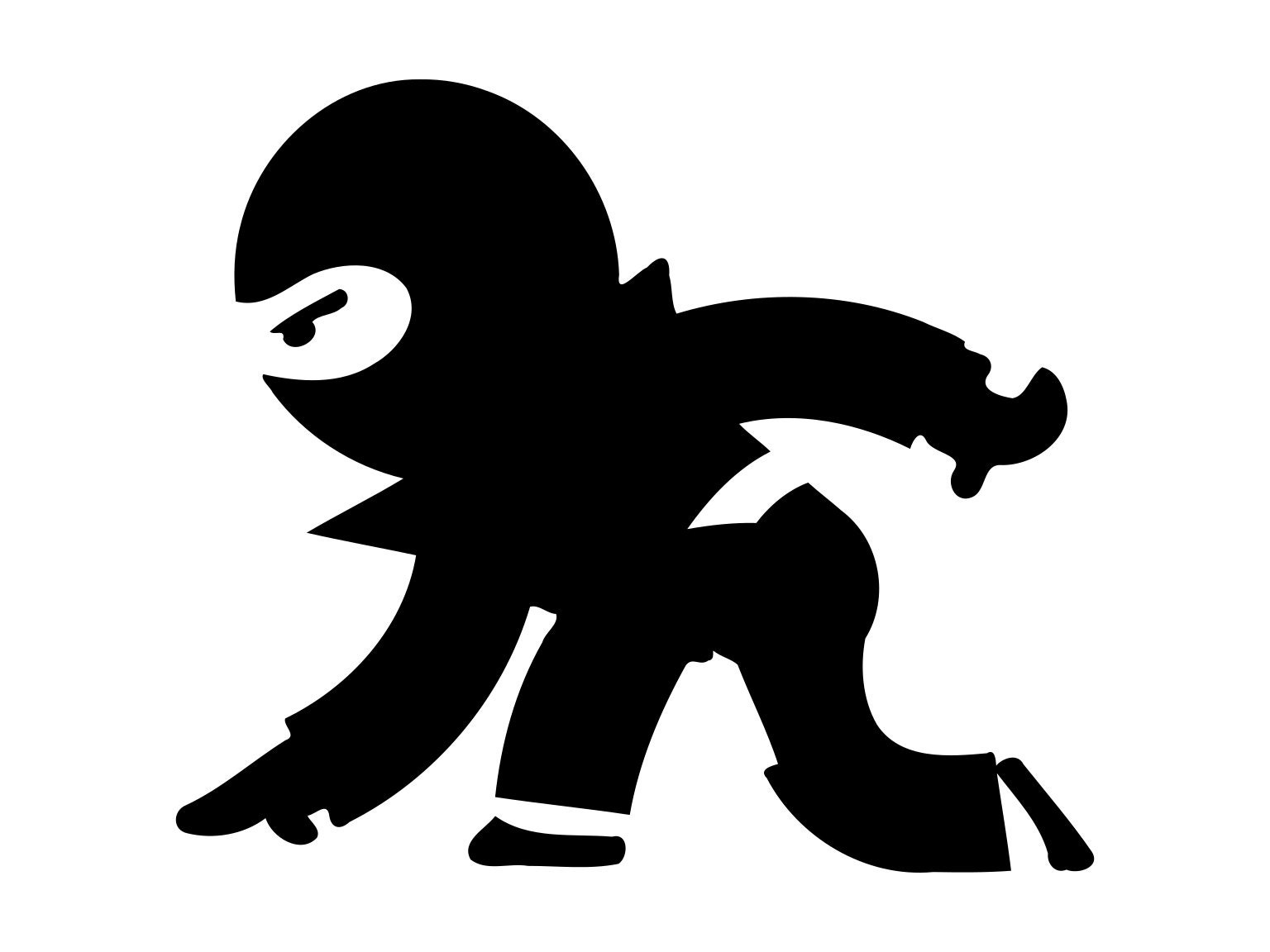 Ninja Boy Svg 1 Ninja Svg Boys Room Silhouette Cartoon Clipart Etsy