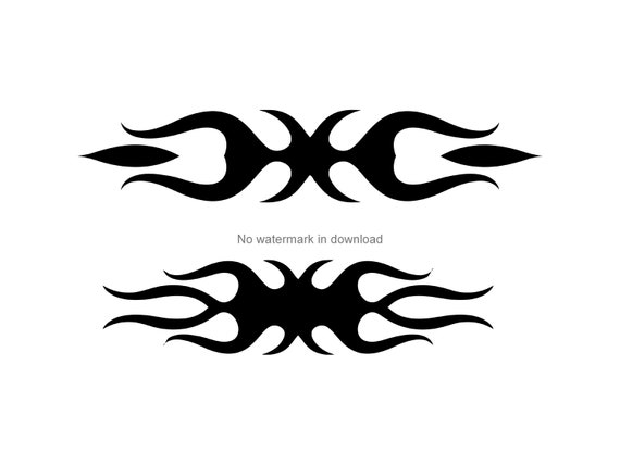 Flames Svg Vector Image Flames Tattoo Svg Cut Files Flames Etsy