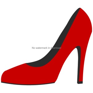 High Heel Shoe Svg Vector Image, High Heel Shoe Clip Art, High Heel ...