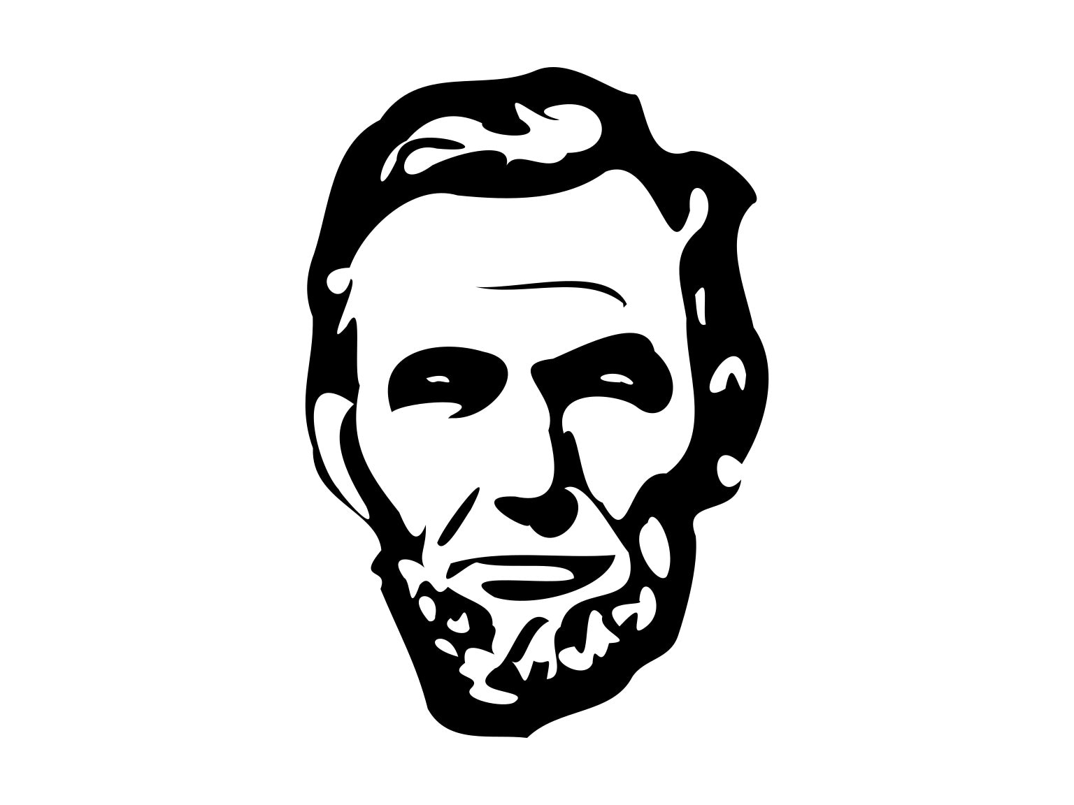 Lincoln Head Svg Abraham Silhouette Cutting File Clipart SVG Etsy