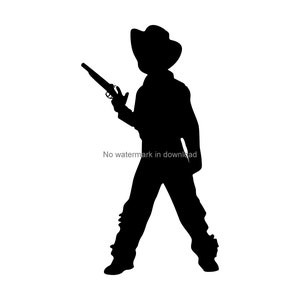 Cowboy Silhouette SVG: Vector Cut File, Clipart (Digital Download)