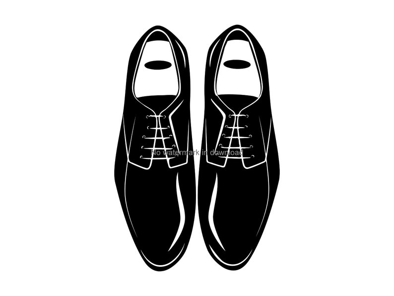 Mans Shoes Svg, Man Shoes Clipart, Mens Shoes Clip Art, Mens Shoes Cutting Cut Files, Mens Shoes Cutting Image, Mens Shoes Svg Cut Files image 1