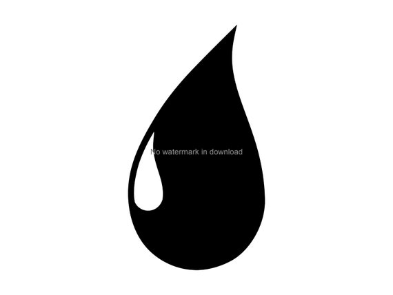 Download Water Drop Clipart Image Svg Oil Drop Svg Clipart Droplet Etsy