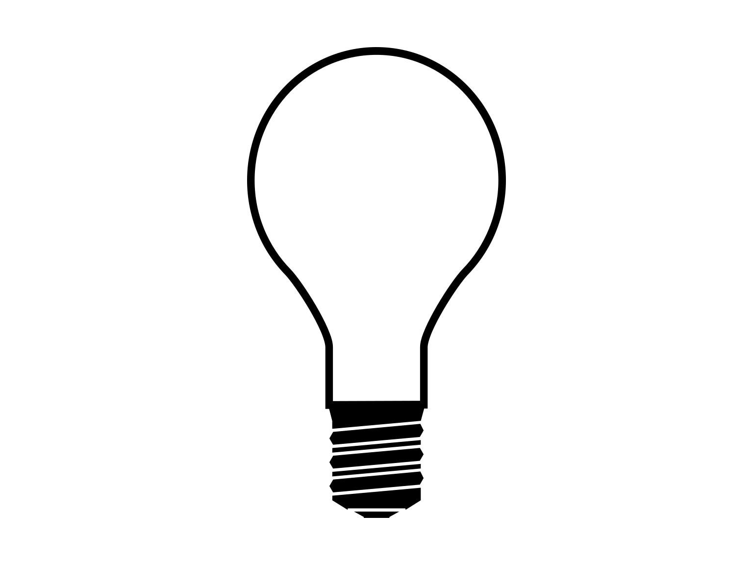 clipart of a light bulb