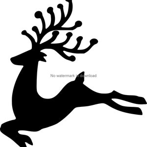Rentier Download, Weihnachten Svg Design, Weihnachten Silhouette Bild, Hirsch Plotterdatei, Hirsch Plotterdatei, Silhouette Plotterdatei Svg