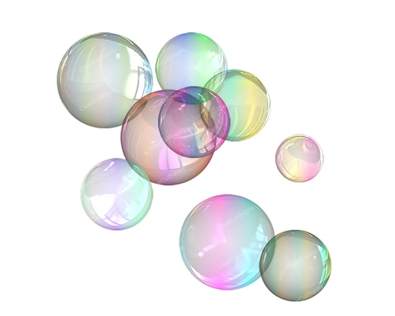 Transparent Soap Bubbles PNG Transparent, Hand Painted Transparent