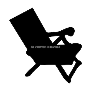 Beach Chair SVG: Summer Clipart, T-Shirt Design (Digital Download)