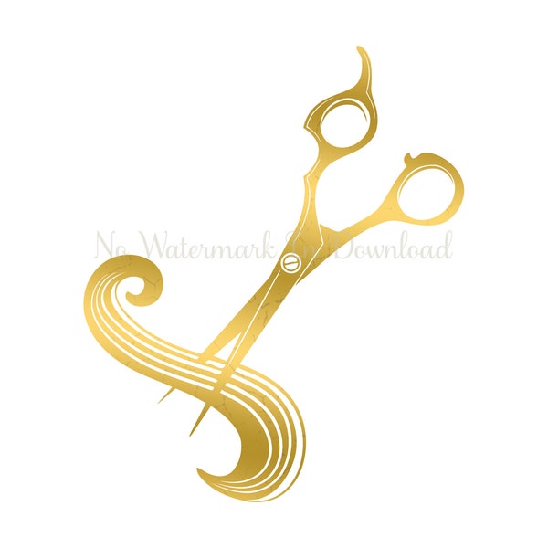 Scissors Gold Clipart Png, Scissors Gold Image, Scissors Metallic Clipart, Scissors Gold Textures