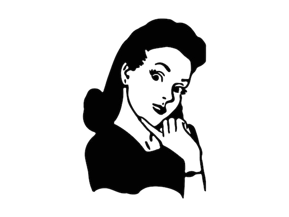 Download Retro Lady Svg Vintage Woman Cutting File Vintage Clipart Svg Etsy Yellowimages Mockups