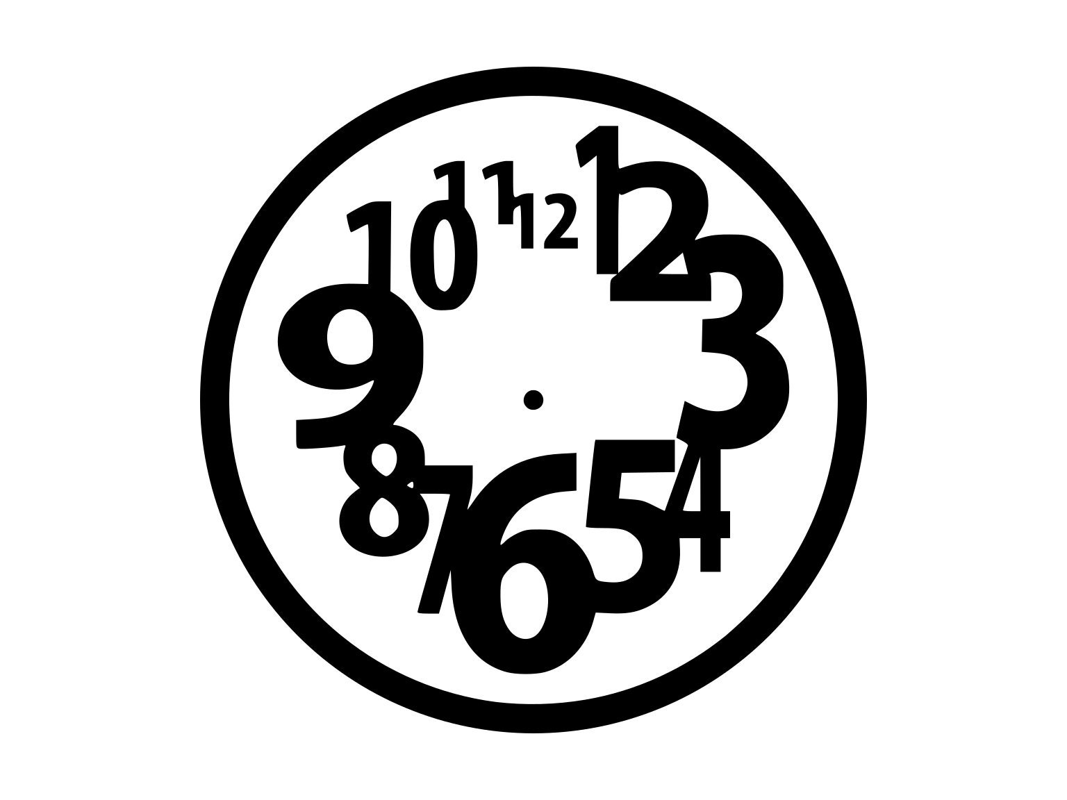 Clock Svg Clock Face Svg Silhouette Cutting File Clipart Svg Etsy