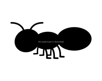 Clipart SVG de formiga: imagem de corte, arquivo de vinil recortado (download digital)