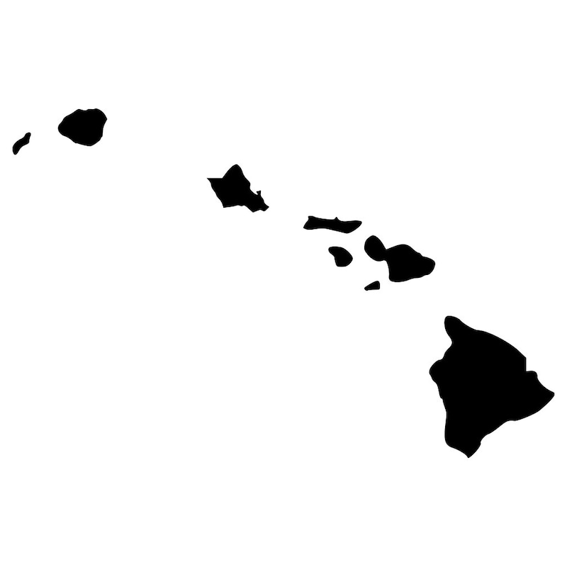Hawaii World Map - Etsy
