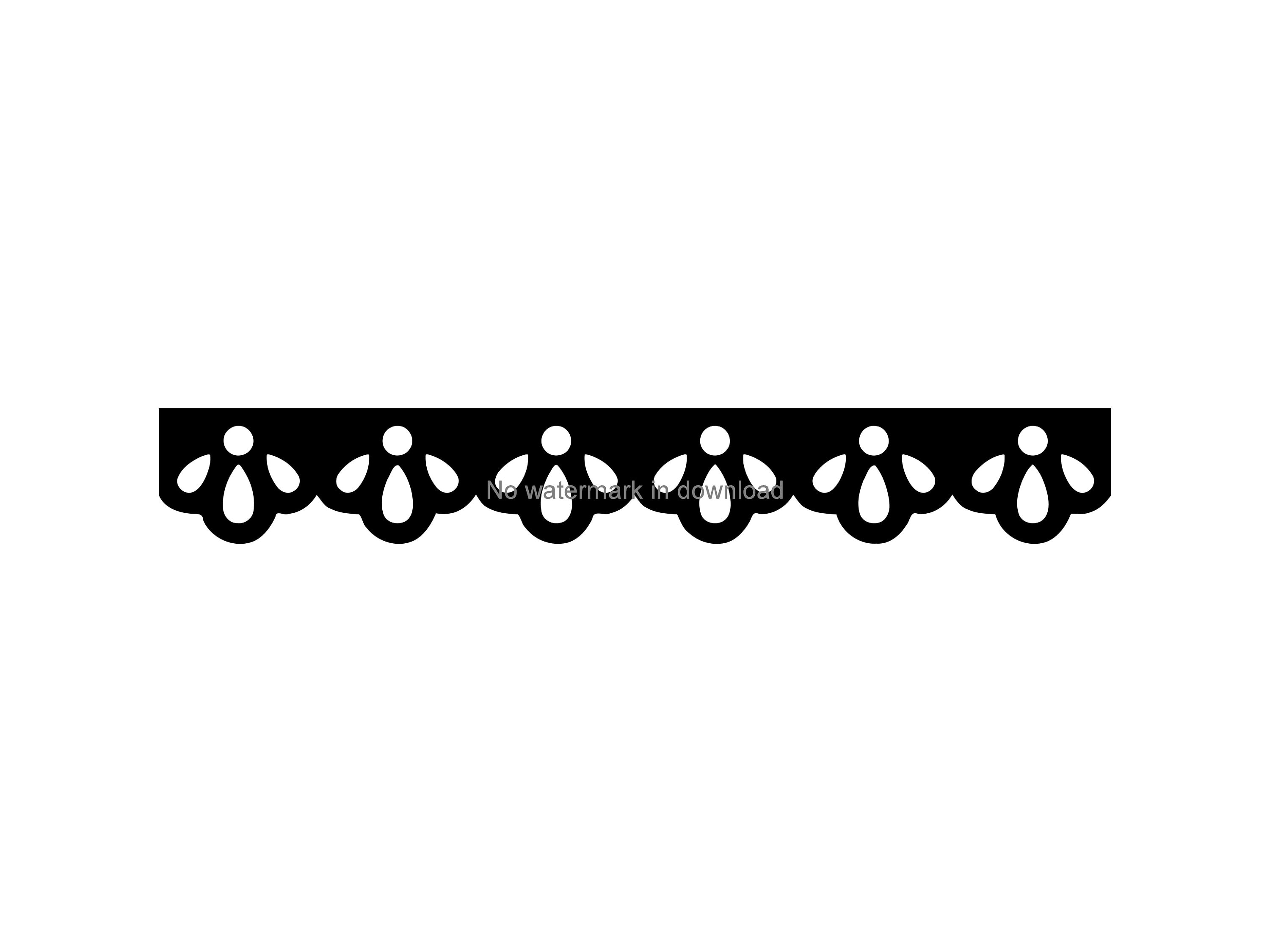 Lace Svg Eyelet Lace Lace Silhouette Trim Svg File Etsy
