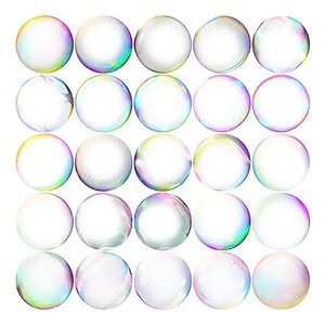 100 Clear Bubbles Transparent PNG Photography Overlay 1800 Pixels Clipart Image Digital Download File image 2