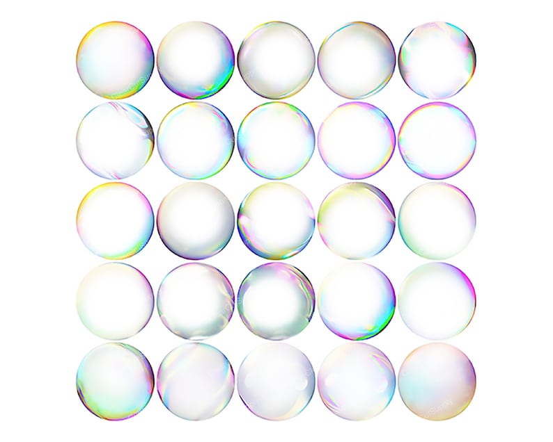 100 Clear Bubbles Transparent PNG Photography Overlay 1800 Pixels Clipart Image Digital Download File image 2