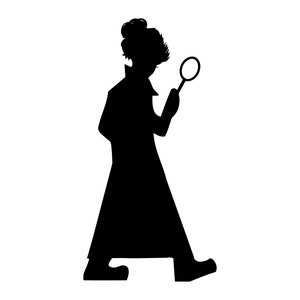 Lady Detective Png Svg Dxf Jpg Clipartand Cutting Image