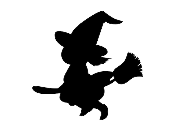 Halloween Witch Svg Girl Witch Cutting File Witch Clipart Etsy
