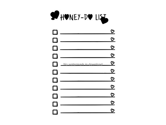 Honey Do List Silhouette Files Honey Do List Svg Cutting | Etsy