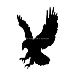 Hawk SVG Clipart: Eagle Silhouette Cut File (Digital Download)
