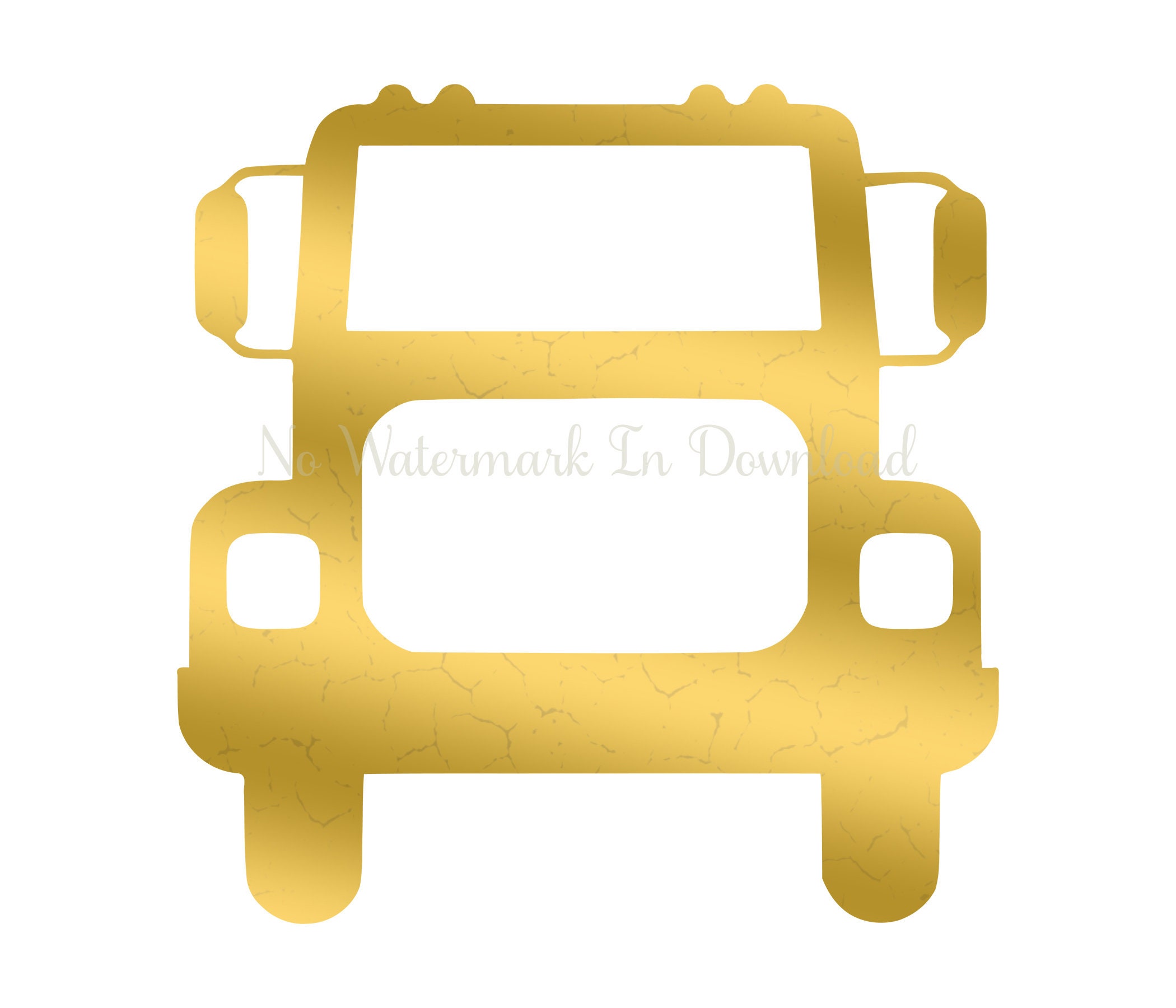 Semi Truck Gold Clipart Png Semi Truck Digital Clipart Semi Etsy