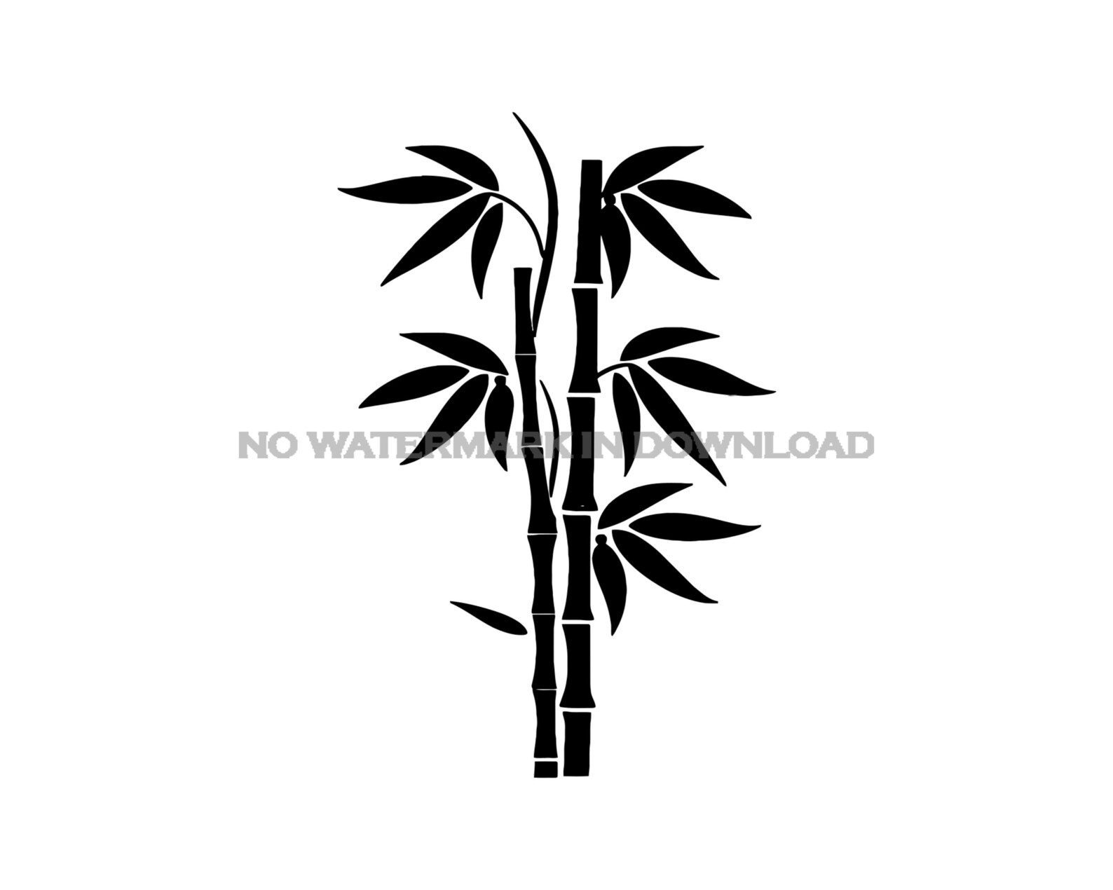 Bamboo Clipart SVG: Laser Cut Files for Cricut (digital Download ...