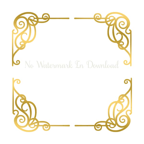 Scroll Frame Faux Foil Clipart, Gold Frame Jpg, Scroll Planner Clip Art, Scroll Gold Textured, Scroll Label Clip Art, Scroll Wedding Clipart