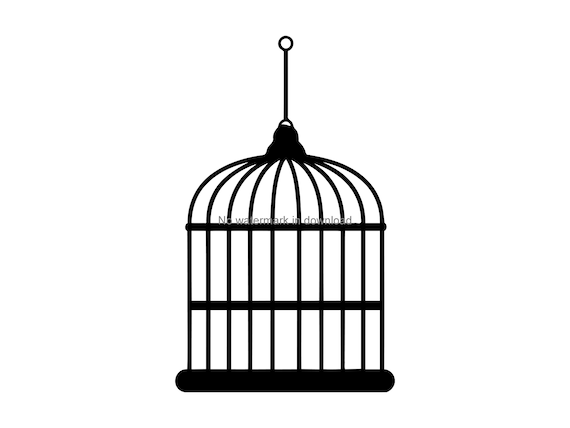 Bird Cage Svg Design Birdcage Scrapbooking Image Birdcage Etsy