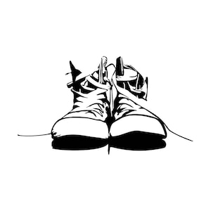 Chucks Sneaker SVG: High Tops Cutting File (Digital Download)