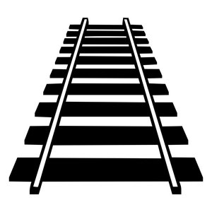 RailRoad Svg Tracks Svg Digital Download Train Tracks Silhouette File Railway Svg Laser Engraving File Cnc Engraving Tshirt Design Dxf