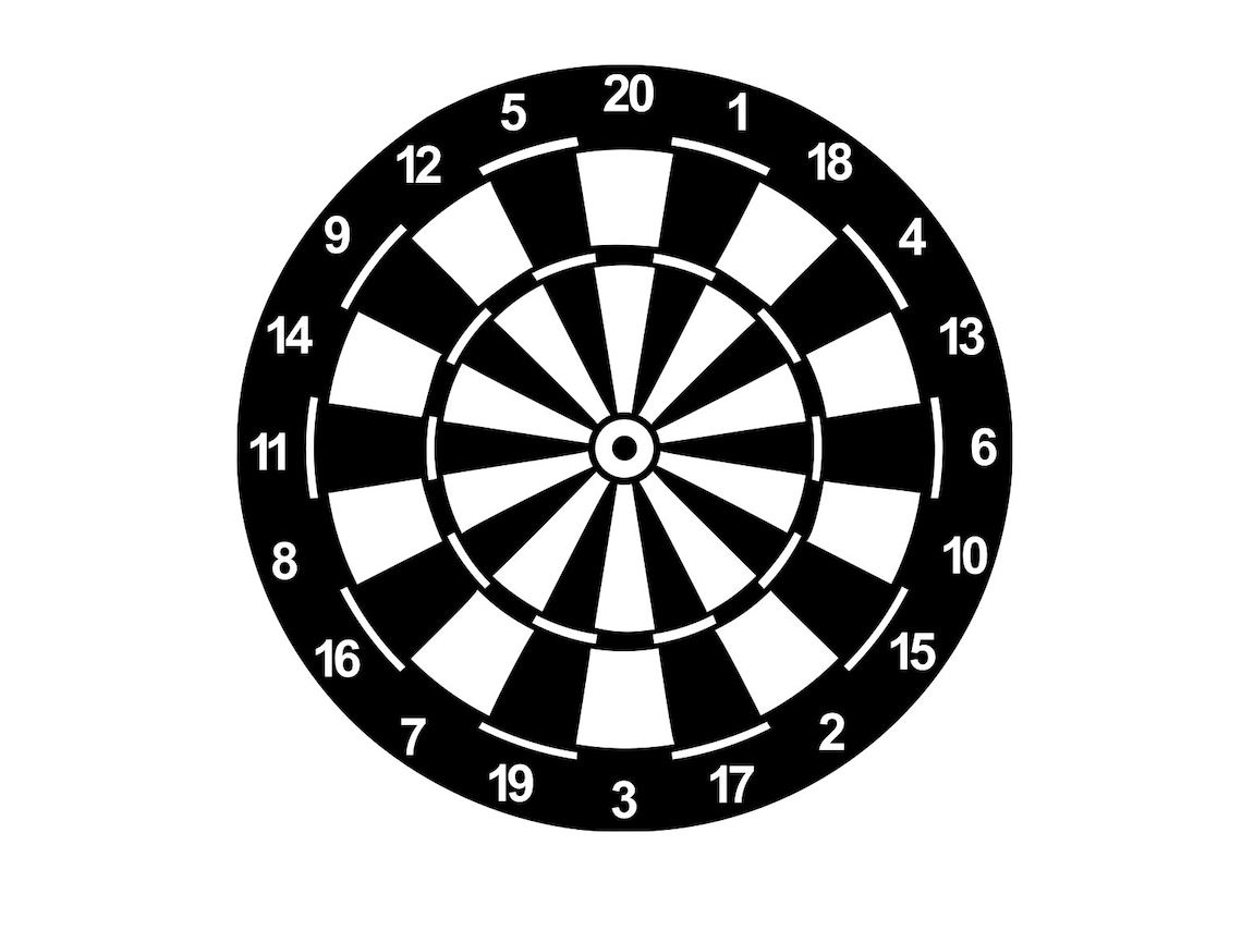 Dart Board Svg Dart Game Svg Dart Svg Files Silhouette Darts Etsy UK