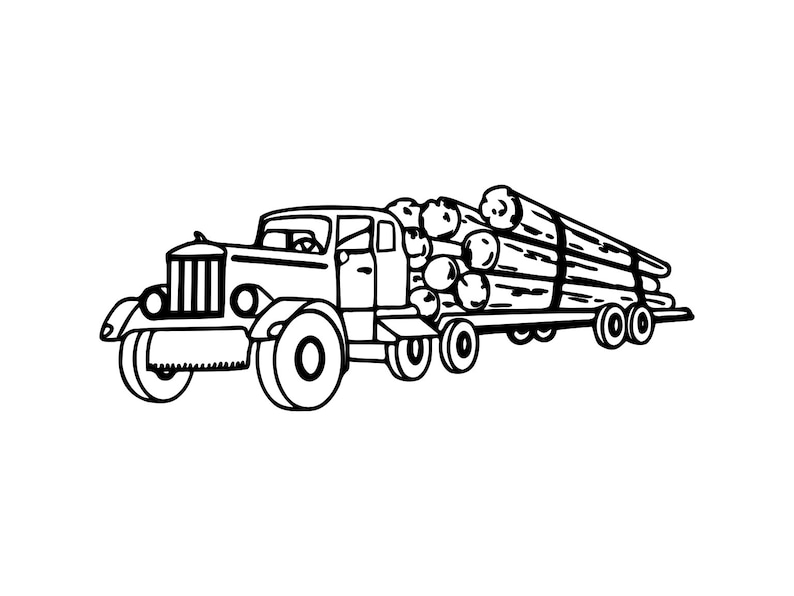 Free Free 154 Log Truck Svg SVG PNG EPS DXF File