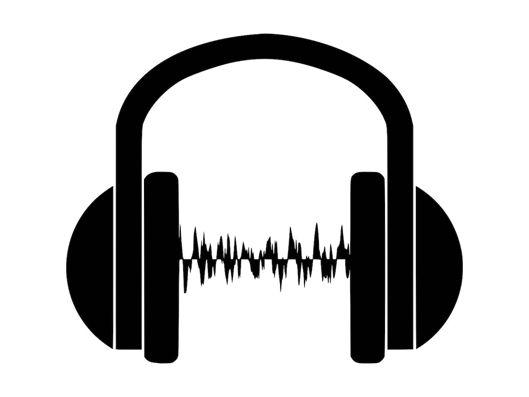Headphones Svg Head Set Svg Music Svg Silhouette Headphones Vector Png