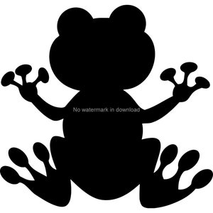 Frog SVG Cut File: Vinyl Clipart Vector (Digital Download)