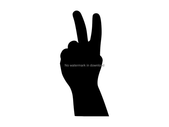 Peace Silhouette Svg Peace Sign Printable Images Peace Svg Etsy