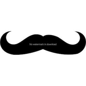Mustache Svg Vector, Mustache Png Printable Clipart, Mustache Cutting Files, Mustache Dxf Cut File, Mustache Clipart, Mustache Svg Design