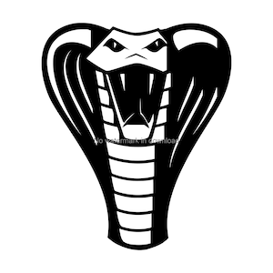 Cobra Snake Svg Cut Bestand, King Cobra Clip Art, Cobra Vector Files, Cobra Silhouette Svg, King Cobra Printable Images, Cobra Vinyl Cut File