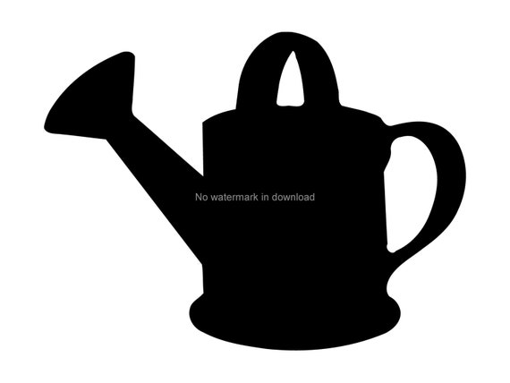 Watering Can Svg Clipart Image Watering Can Vector Watering Etsy