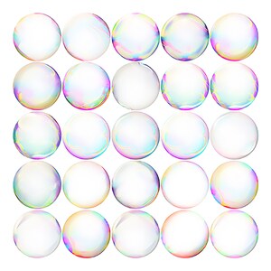 100 Clear Bubbles Transparent PNG Photography Overlay 1800 Pixels Clipart Image Digital Download File image 4