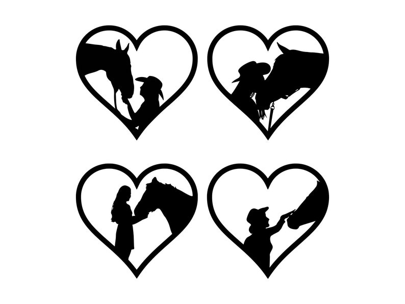 Download Horse Svg Silhouette Horse Lover Clipart File Horse Cutting | Etsy