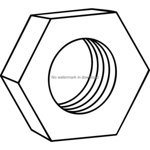 Nut SVG Vector Image: Cutting, Engraving, T-Shirt Design (Digital Download)